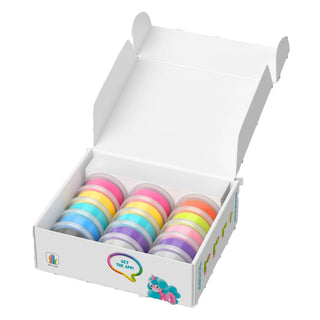 Hey Clay | Knetmasse Regenbogen Einhörner 15 Dosen Selbsttrocknende Knete