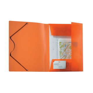 Kolma | Gummiband Mappe - Sammelmappe A4-Format, mit Einschlagklappen