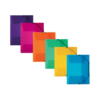 Kolma | Gummiband Mappe - Sammelmappe A4-Format, mit Einschlagklappen