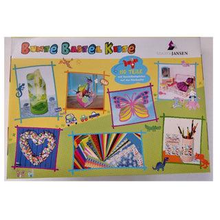 Marpa Jansen | Bunte Bastelkiste Bastelset mit farbigem Papier und Zubehör