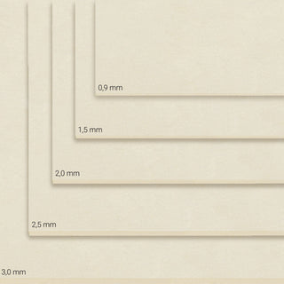 Marpa Jansen | Finnpappe Finnische Maschinenholzpappe naturfarben, verschiedene Grössen