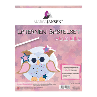 Marpa Jansen | Laternen Bastelset mit Anleitung, Laternenrohling aus Fotokarton 300g/m2