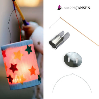 Marpa Jansen | Laternenzubehör Einzelteile für den Laternenbau Laternenstäbe, Kerzenhalter und Drahtbügel