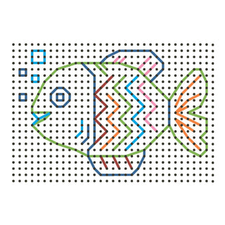 Marpa Jansen | Stickkarten Bastelkarten für Kinder vorgelocht, bedruckt 300g/m2