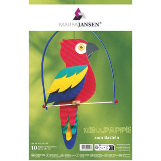 Marpa Jansen | Wellpappe E-Welle,stabiler Bastelkarton, zweiseitig farbig 265g/m2