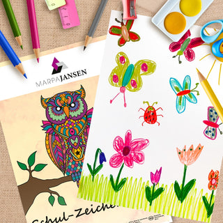 Marpa Jansen | Schul-Zeichenblock weiss A4, 120 g/m2