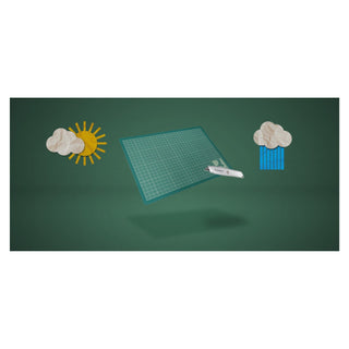 Q-CONNECT | Schneideunterlage - Schneidmatte selbstheilend, präzise Schnittfläche, rutschfest