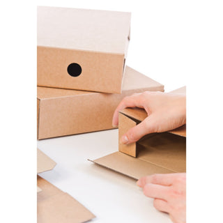 Q-CONNECT | Archivschachteln aus Feinwellkarton, stabile Aufbewahrungsboxen im A4-Format