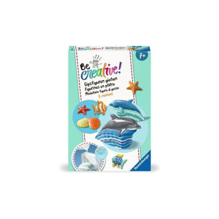 Ravensburger | BeCreative Gipsfiguren Delfin - Bastelset für Kinder ab 7 Jahren