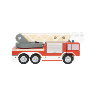 small foot | Feuerwehrauto mit Drehleiter Spielzeug aus Holz - Racher