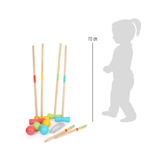 small foot | Krocketspiel Active Geschicklichkeitsspiel aus Holz - Racher