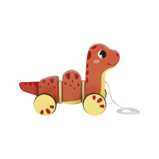 small foot | Nachziehtier Dino aus Holz - Racher