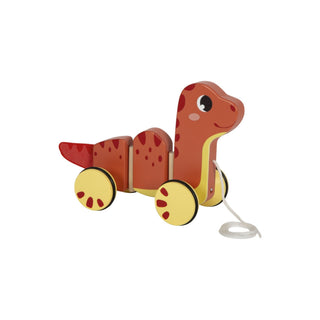 small foot | Nachziehtier Dino aus Holz - Racher