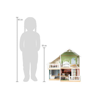 small foot | Puppenhaus mit Dachterrasse aus Holz - Racher
