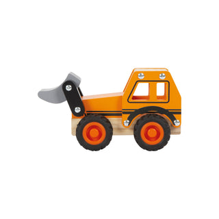 small foot | Bagger Baustellenfahrzeug aus Holz mit beweglicher Schaufel