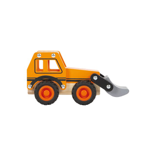 small foot | Bagger Baustellenfahrzeug aus Holz mit beweglicher Schaufel