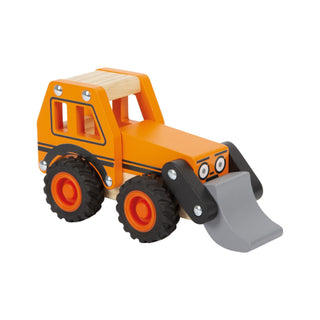 small foot | Bagger Baustellenfahrzeug aus Holz mit beweglicher Schaufel