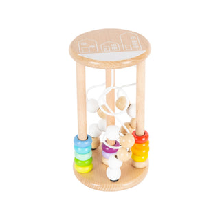 small foot | Motorikspielzeug Regenbogen aus Holz mit bunten Ringen