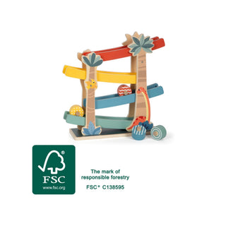 small foot | Kugelbahn aus Holz Dino
