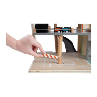 small foot | Parkhaus Rallye Spielparkhaus Holz mit Autos