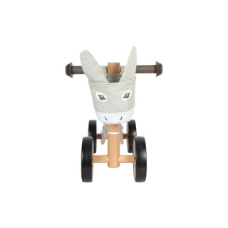 small foot | Rutschfahrrad Esel aus Holz mit Lenkertasche Rutschfahrrad