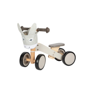 small foot | Rutschfahrrad Esel aus Holz mit Lenkertasche Rutschfahrrad
