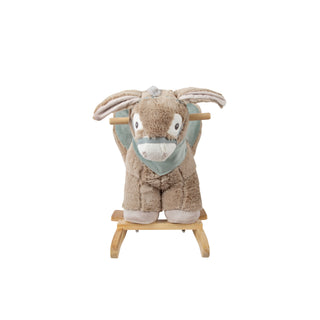 small foot | Schaukeltier Esel mit Sitz kuscheliger schaukelnder Esel aus Plüsch und Holz