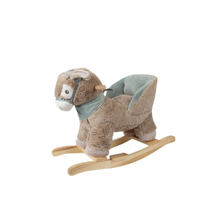small foot | Schaukeltier Esel mit Sitz kuscheliger schaukelnder Esel aus Plüsch und Holz