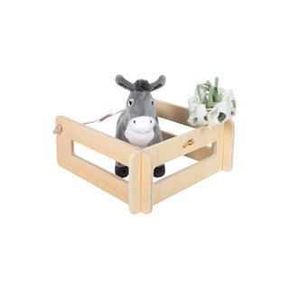 small foot | Spielset Esel mit Stall und Zubehör in der Tasche