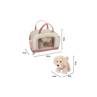 small foot | Hund mit Tasche und Pflege-Set rosa