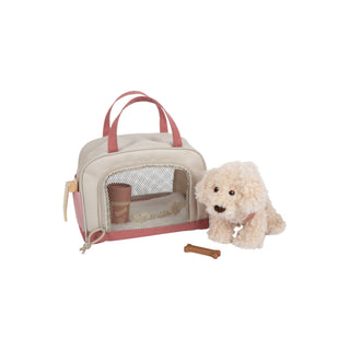 small foot | Hund mit Tasche und Pflege-Set rosa