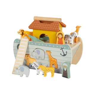 small foot | Steckspiel Arche Noah Safari aus Holz für Kinder