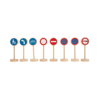 small foot | Verkehrsschilder-Set für Spielautos und Eisenbahnen